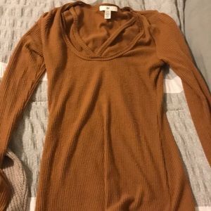 bp beige long sleeve top